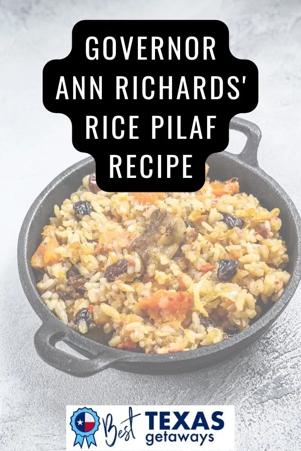 Recipe for Ann Richards' Rice Pilaf